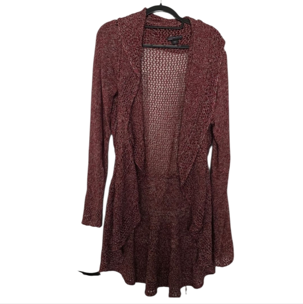 Covington Women's Maroon Cardigan Sweater Size 2x